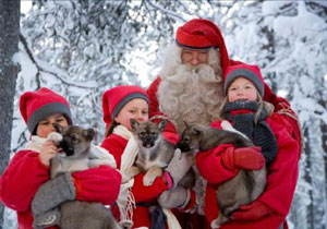 Látogatás a Mikulásnál Lappföldön